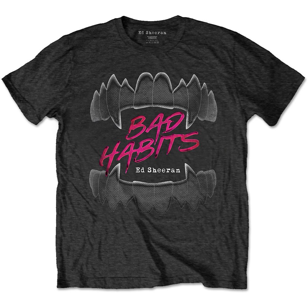 Ed Sheeran - Bad Habits Mens Tshirt - Black